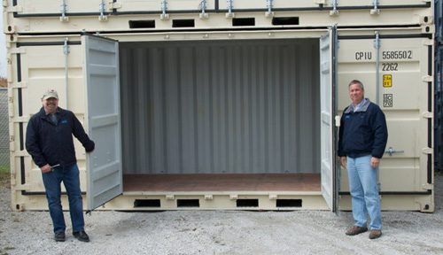 20-foot double door container with GLKS staff