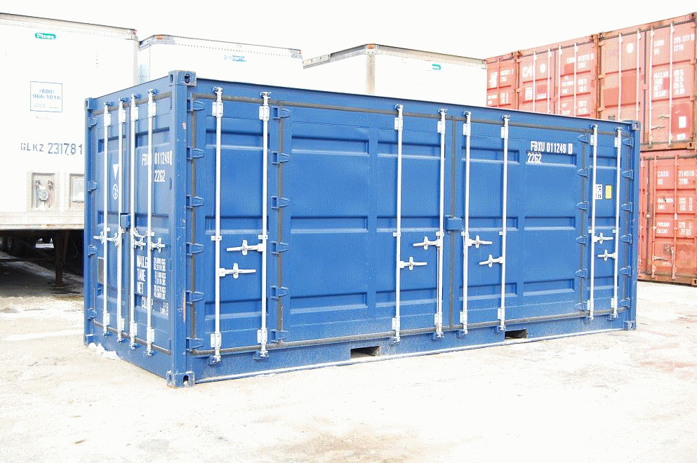 20ft shipping container with side doors