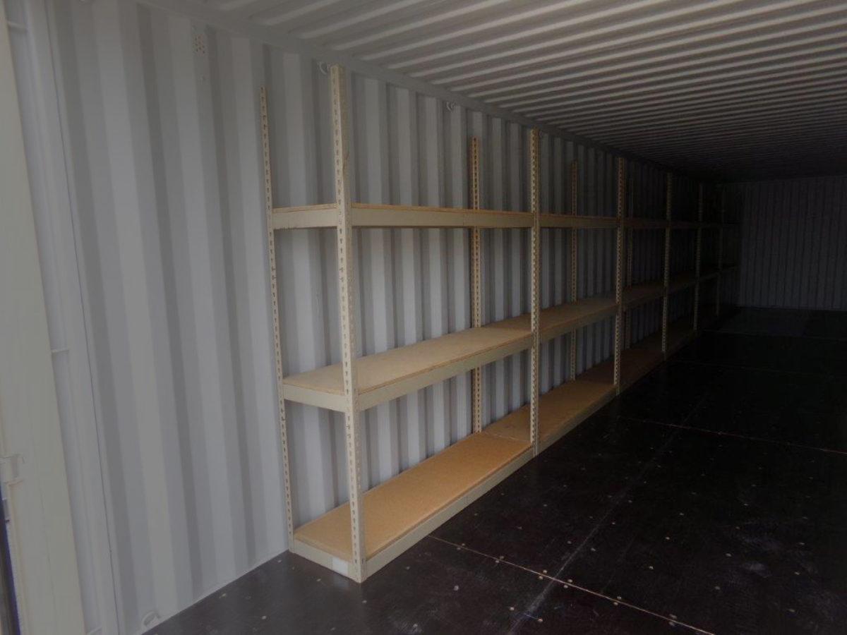Shipping Container Shelf Brackets - Hooked Storage Container Brackets