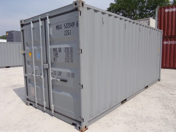 20' One Trip 'New' Storage Container banner